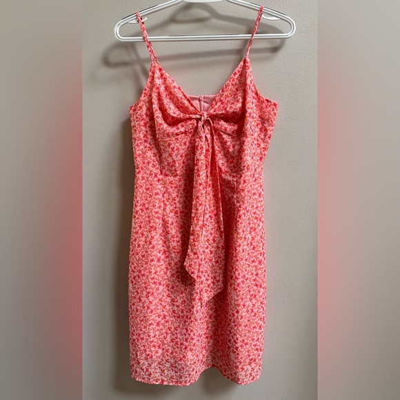 Cry Baby Pink Butterfly Bow Mini Dress Women’s M 90s-Inspired Coquette Feminine - Picture 2 of 9